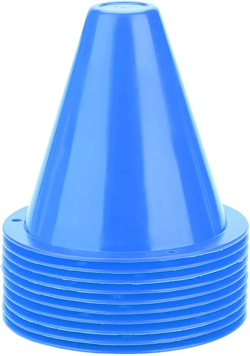 10pcs Mini Cones, Soccer Cones Football Barriers Plastic Marker Holder for Soccer, Basketball, Football, Agility, and Footwork Training, Indoor and Outdoor