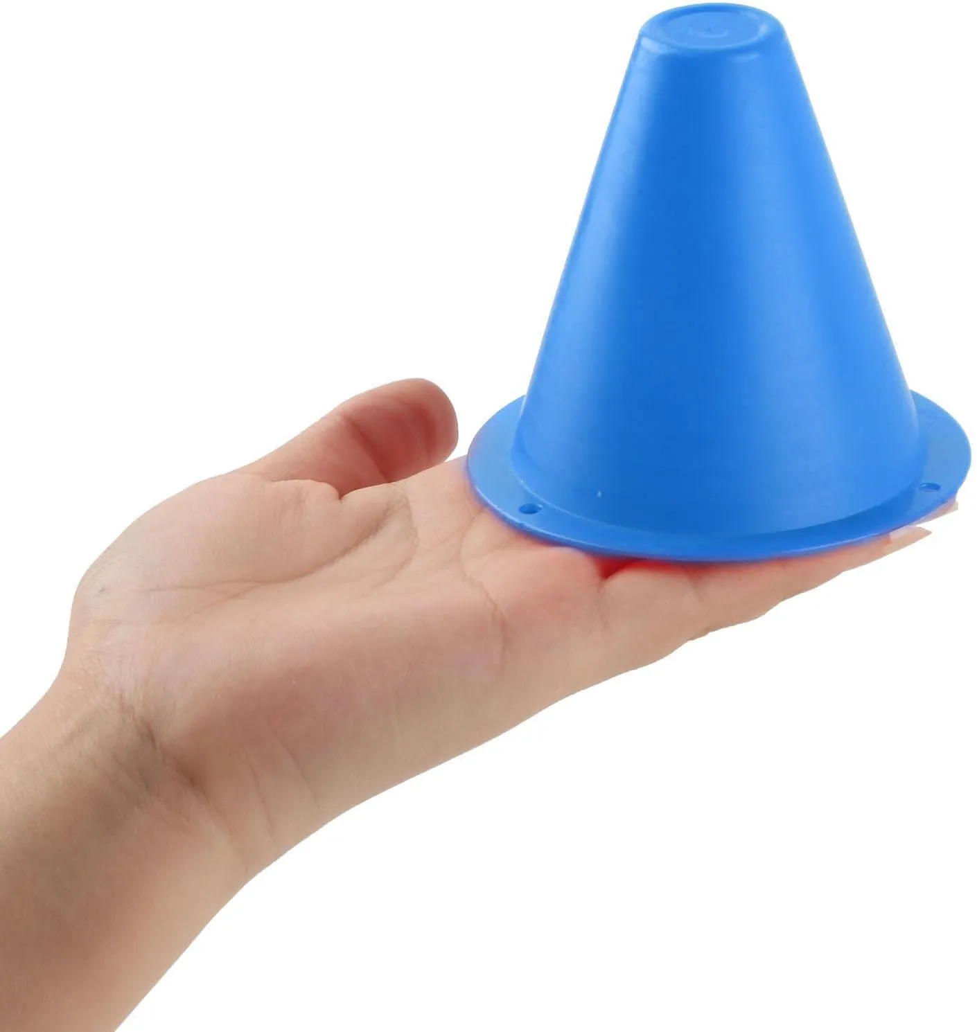 10pcs Mini Cones, Soccer Cones Football Barriers Plastic Marker Holder for Soccer, Basketball, Football, Agility, and Footwork Training, Indoor and Outdoor