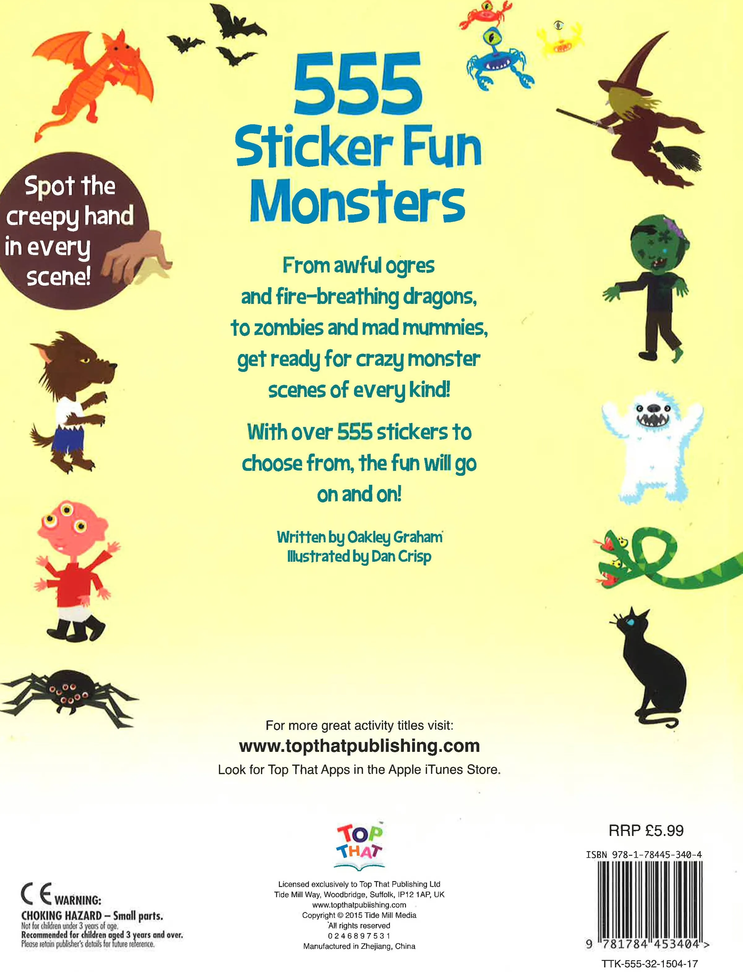 555 Sticker Fun Monsters