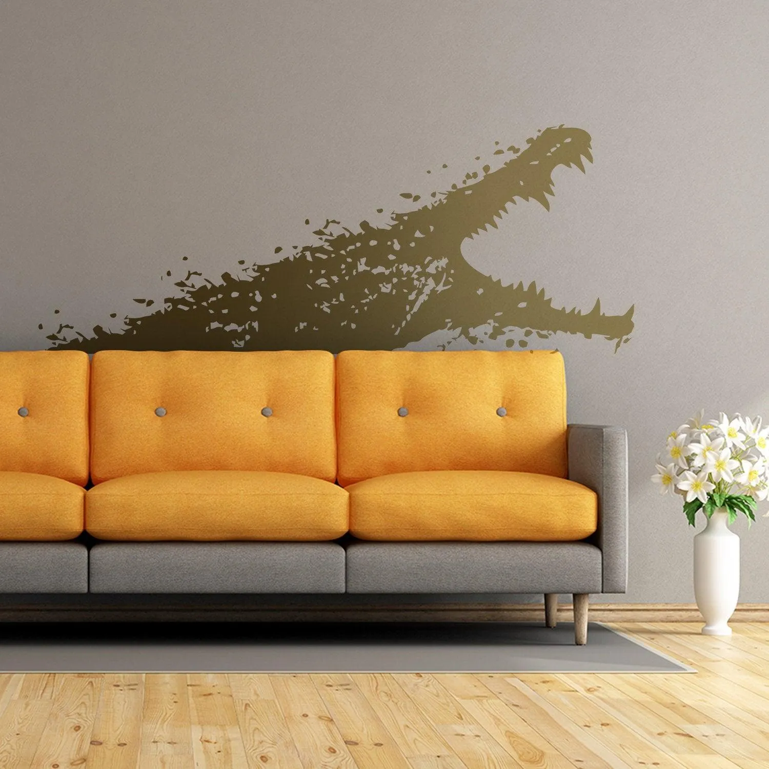Aligator Wall Sticker - Gator Vinyl Decal