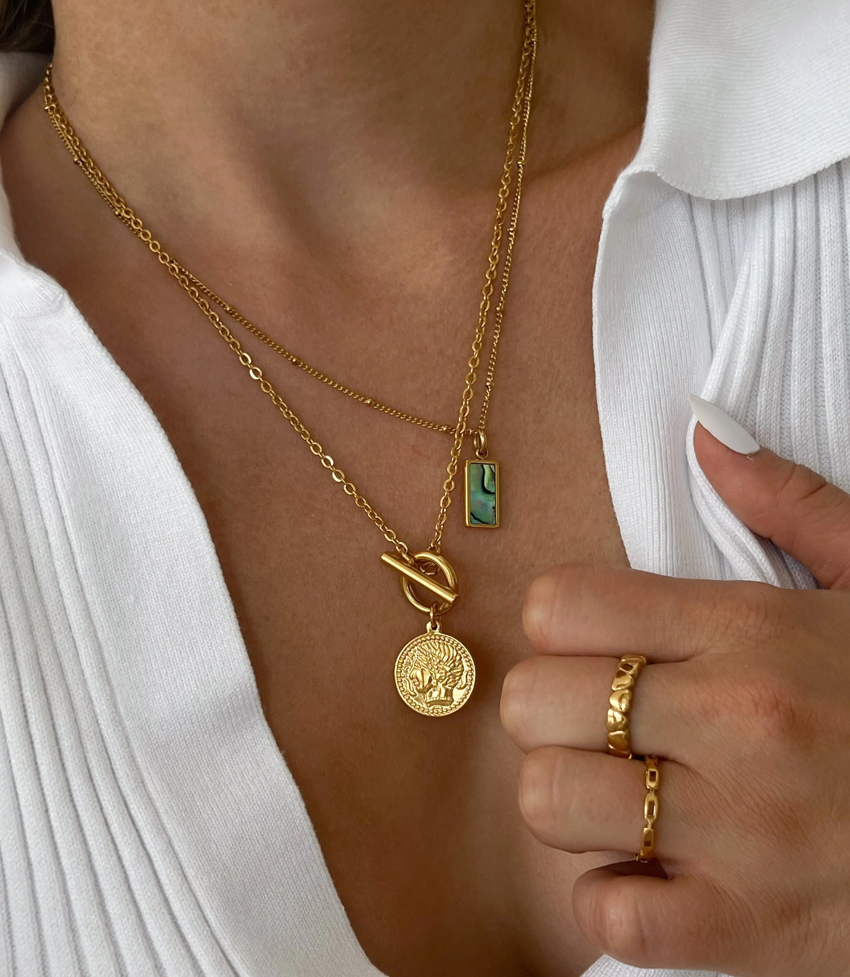 Camilia Necklace | Abalone Shell
