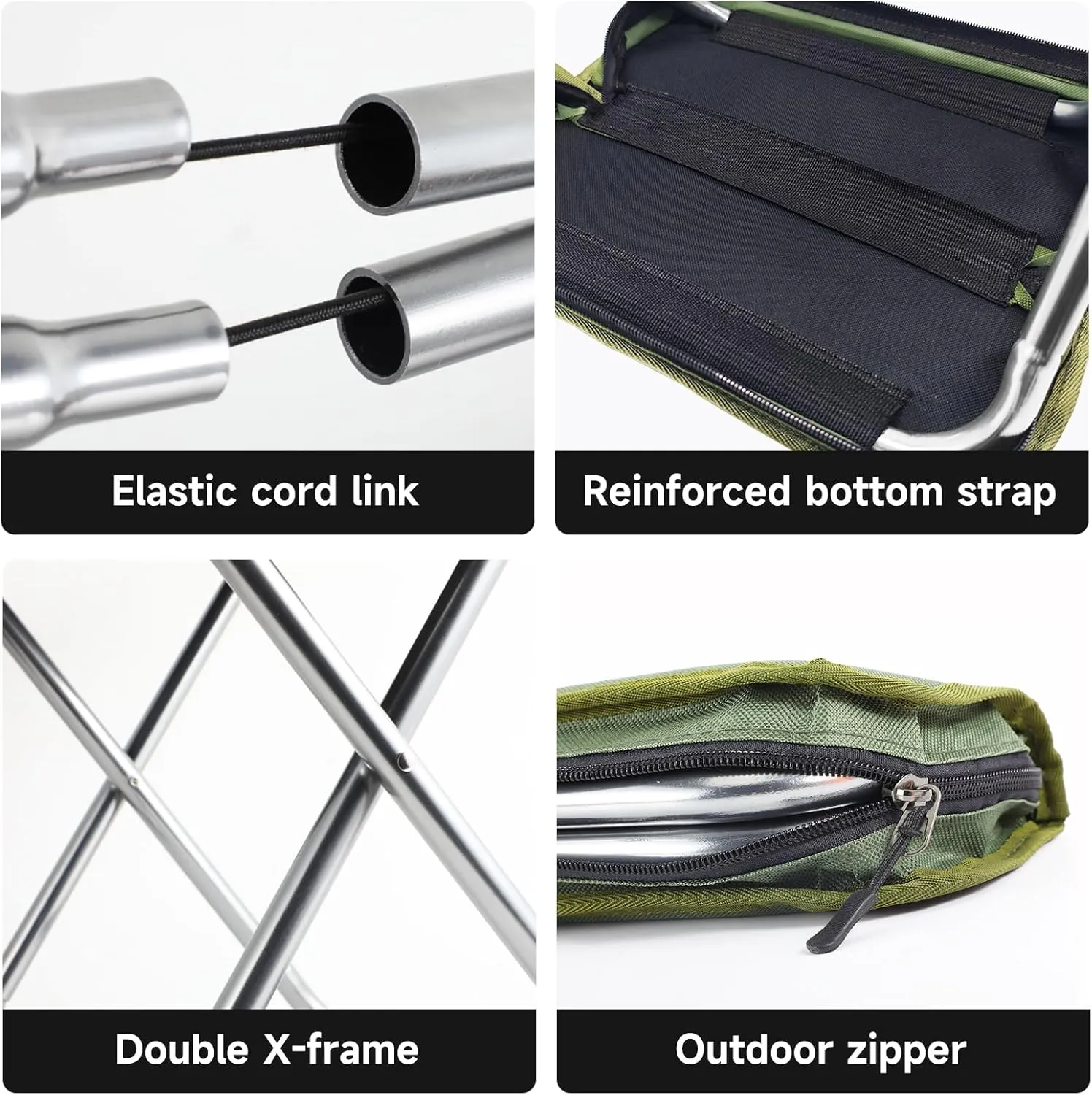 Camping StoolPortable Foldable Stool aldult Collapsible Stool Chairs Fishing Stool for Outdoor Hiking 300 LBS Load