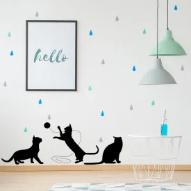 Cat Sticker - Cute Vinyl Funny Cats Lover Gift Lovers Decal
