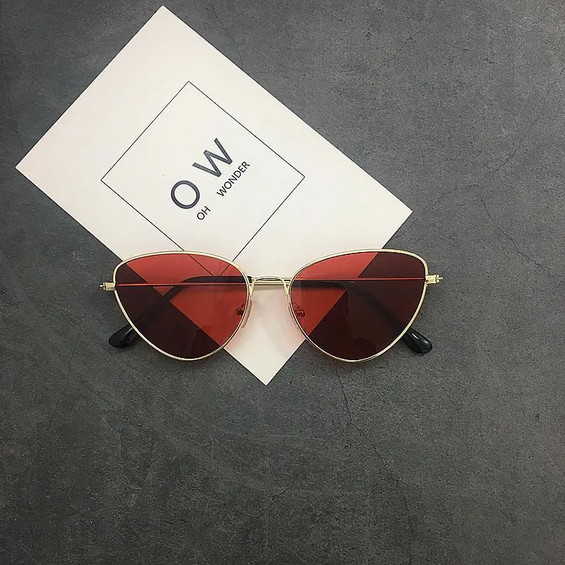 Colorful Sharp Round Grunge Sunglasses