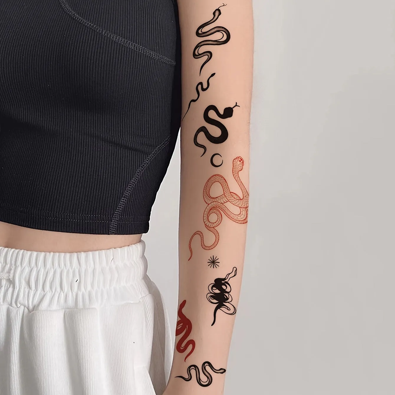 Colorful Snakeskin Temporary Tattoo for Women  LongLasting  Waterproof
