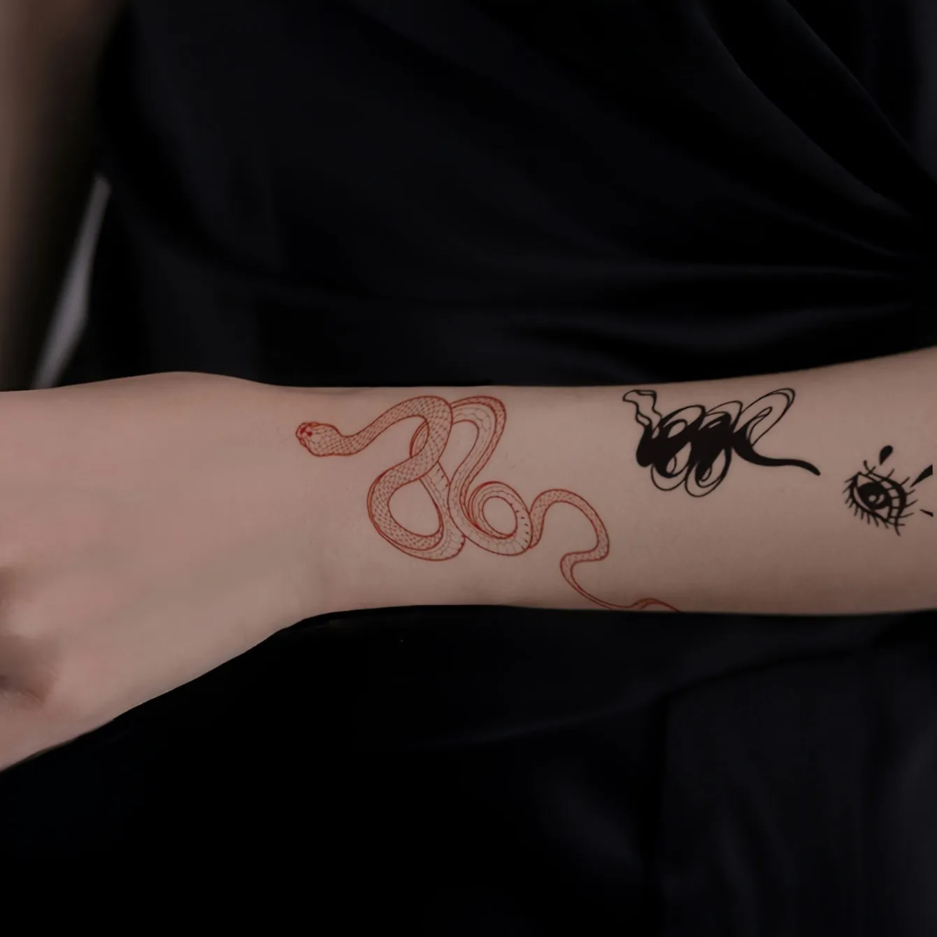 Colorful Snakeskin Temporary Tattoo for Women  LongLasting  Waterproof