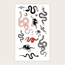 Colorful Snakeskin Temporary Tattoo for Women  LongLasting  Waterproof