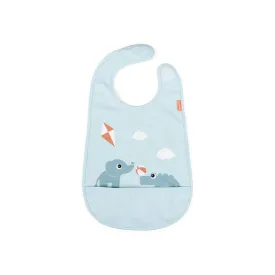 Done by Deer Bib With Velcro  - Blue