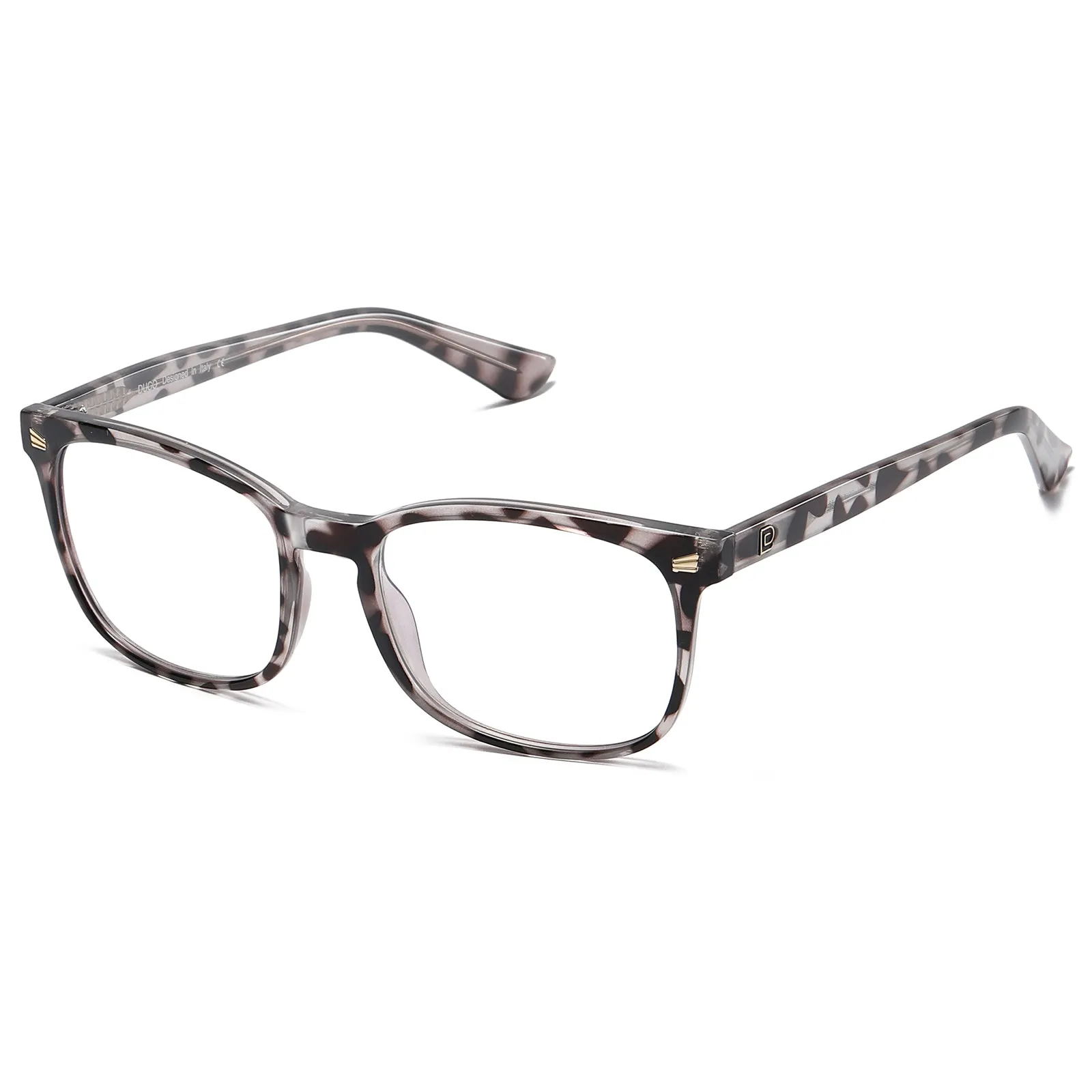 DUCO Blue Light Computer Gaming Glasses Eyeglasses Square Frame 5201S
