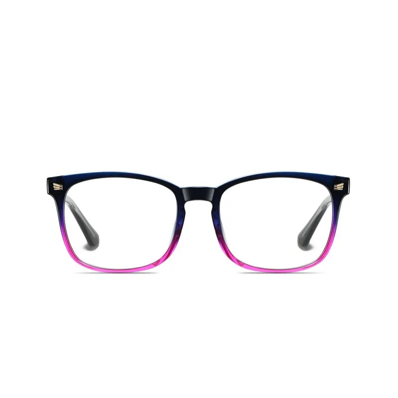 DUCO Blue Light Computer Gaming Glasses Eyeglasses Square Frame 5201S