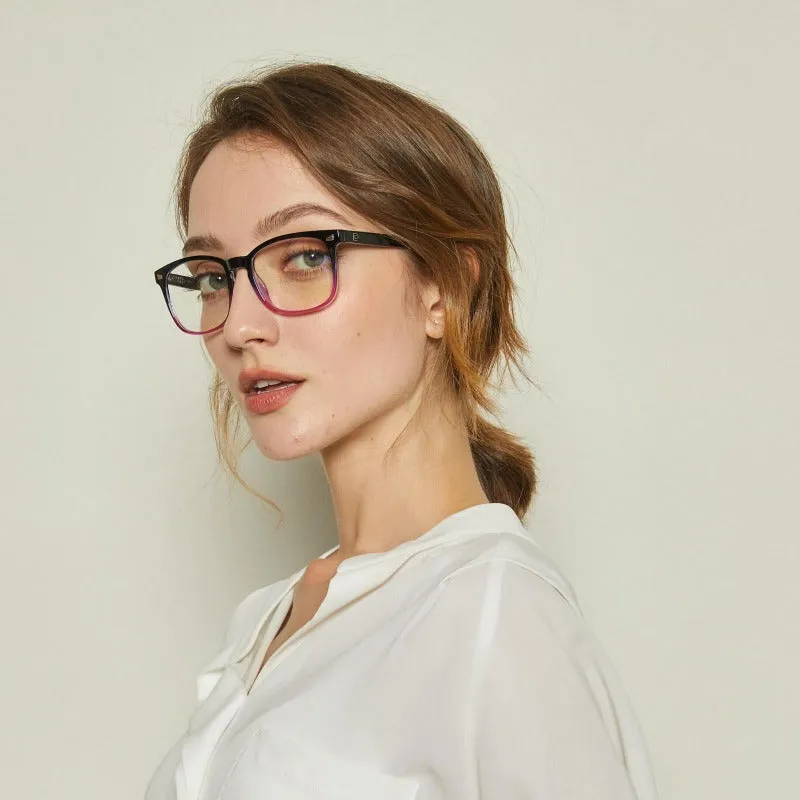DUCO Blue Light Computer Gaming Glasses Eyeglasses Square Frame 5201S