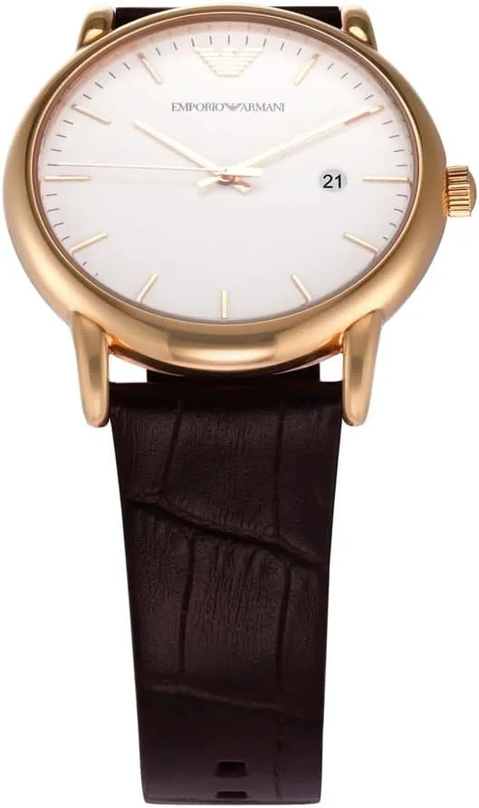 Emporio Armani Automatic Self-Winding Dress Watch with Stainless Steel Or Leather Band