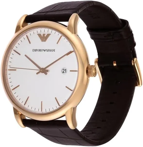 Emporio Armani Automatic Self-Winding Dress Watch with Stainless Steel Or Leather Band