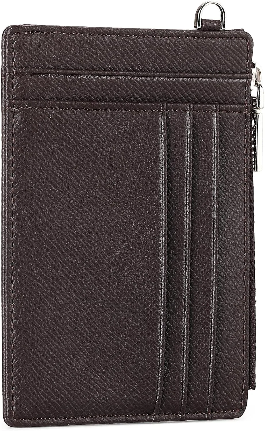 FALAN MULE Slim Wallet Men RFID blocking Genuine Leather Stylish Zipper Minimalist Front Pocket Wallets for Men
