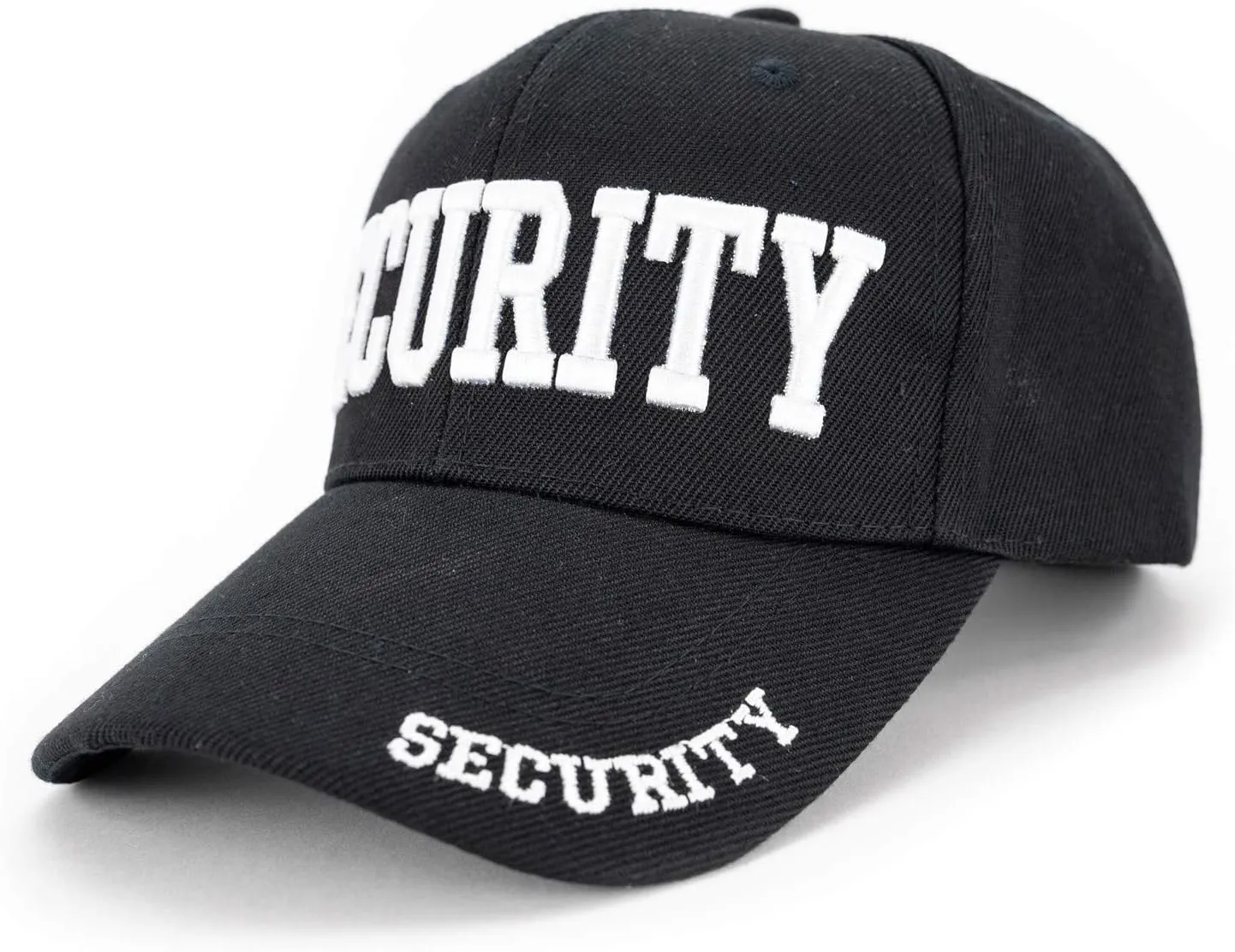 First Class Security Cap with ID On Front, Peak and Back