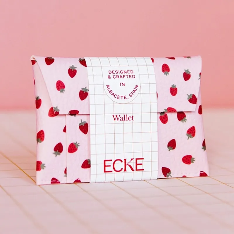 Fresas Pink Card Holder