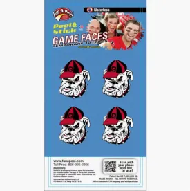 Georgia Game Face Temporary Face Tattoos