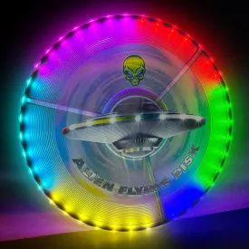 Glow in The Dark LED Flying Disc with Millions of Colors, 7 5 Light Up Modes, Rechargeable, Waterproof Outdoor Sports Toys for Teen Boys Adult and Family Kids Beach Camping Lawn Yard Games