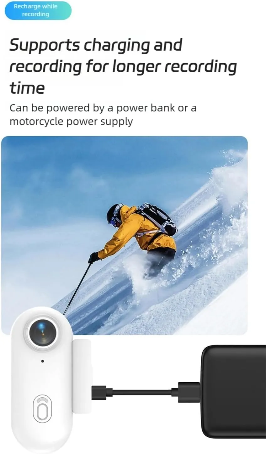 GoCatch - The Go Catch Camera, 4K UHD Sports Action Camera, Thumb Size Mount Anywhere, Mini Body Cam With Magnetic Clip, Waterproof Case and Bracket, for Cycling, Diving, Travel, Fishing (1080P, 128G)