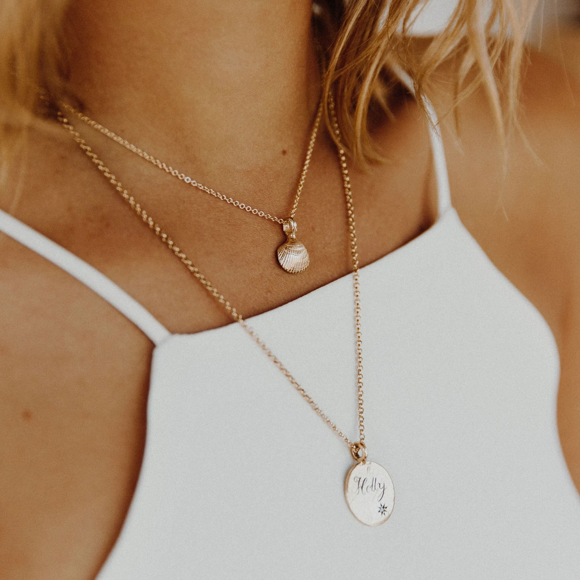 Gold Mini Shell Necklace