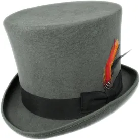 Jaxon Victorian Top Hat (6 7/8, Grey)