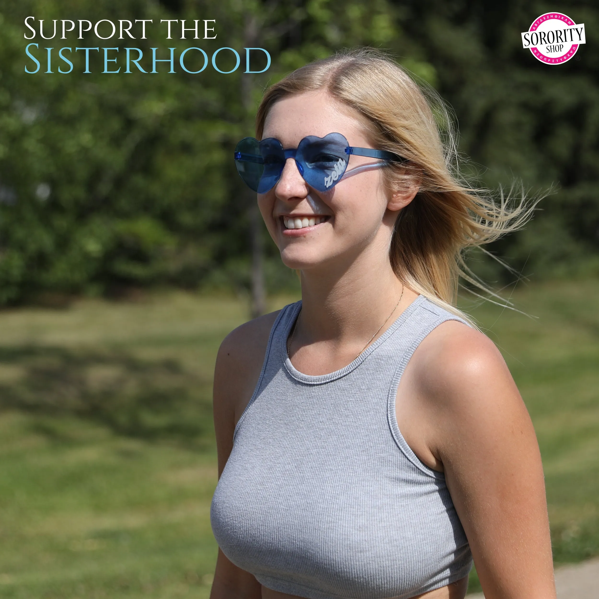Kappa Kappa Psi Sunglasses - Heart Shaped