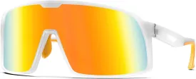MAXJULI Polarized Cycling Sunglasses for Men Women, Windproof Outdoor Sports Running UV400 Protection Sun Glasses 8214