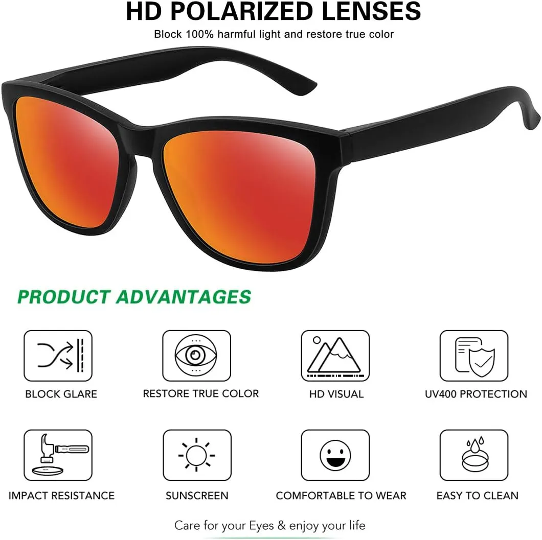 MEETSUN Polarized Sunglasses for Women Men Trendy Classic Retro Designer Style
