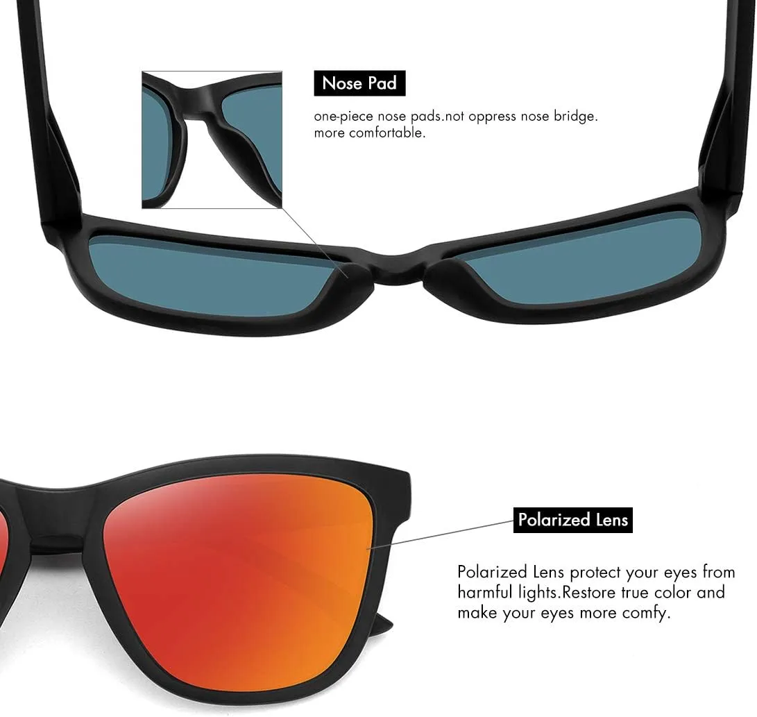 MEETSUN Polarized Sunglasses for Women Men Trendy Classic Retro Designer Style