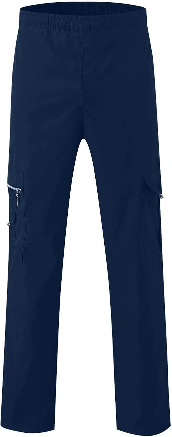 Men's Casual Cargo Sweatpants Waist Drawstring Joggers Hiking Tactical Pants for Men with Pockets Work Outdoor