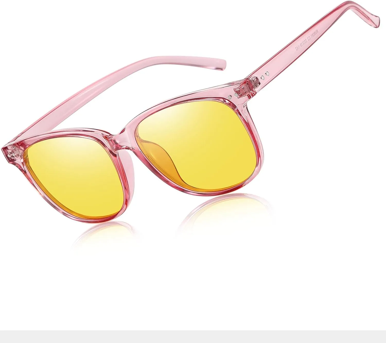 Night Vision Driving Glasses Polarized Anti-glare, HD Yellow Tinted Glasses for Women Men