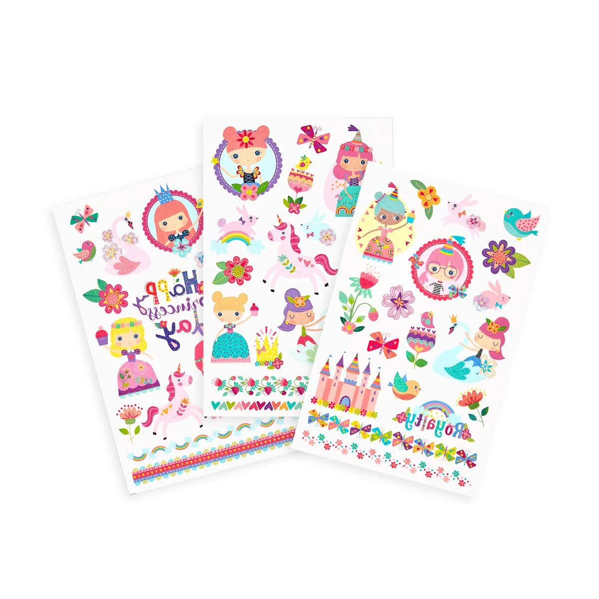 Ooly Tattoo-Palooza Temporary Glitter Tattoos | Princess Garden