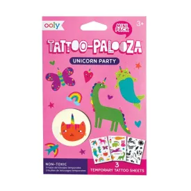 Ooly Tattoo-Palooza Temporary Tattoos Mini Pack - Unicorn Party
