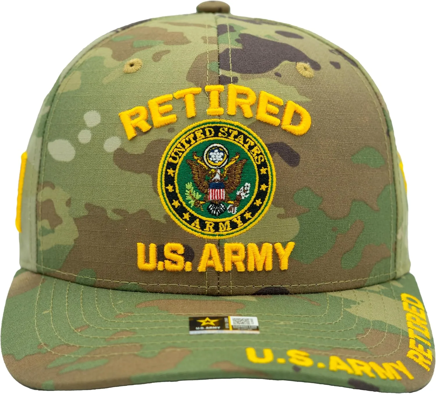 Retired US Army Veteran Hat Official Licensed Army Hat, Adjustable Baseball Cap for Men Tactical Hat