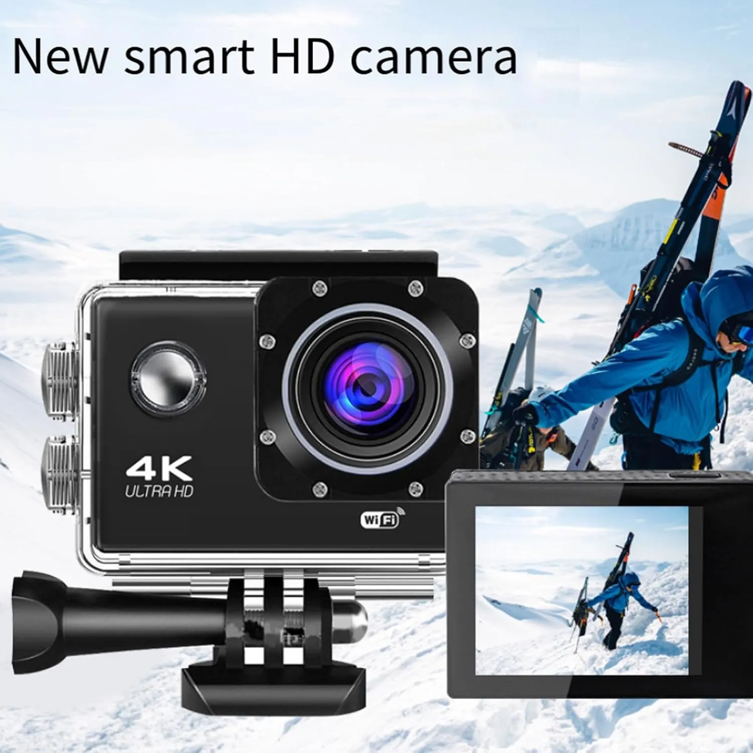 Roamix Vision 4k CameraRoamix Vision 4k Action Camera, Outdoor Waterproof Sports Camera, Record Every Moment of Life (Pink,64 GB)