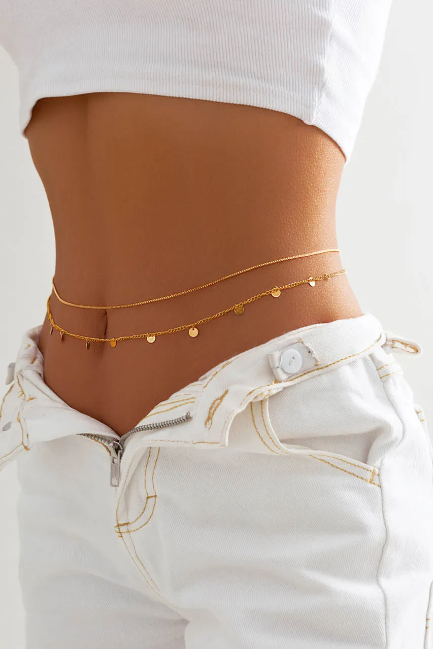 Rose Gold Mini Coin Belly Chain