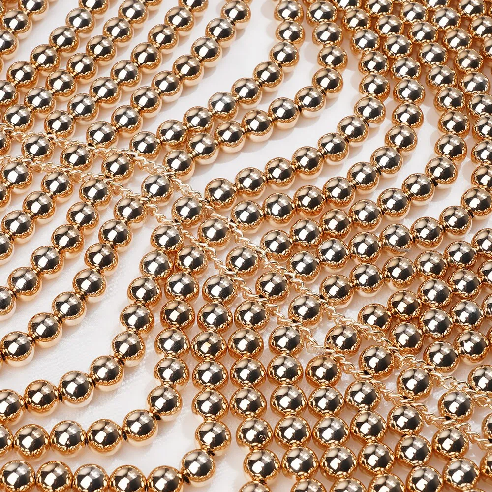 Sexy Golden Pearl Adjustable Size Body Chains