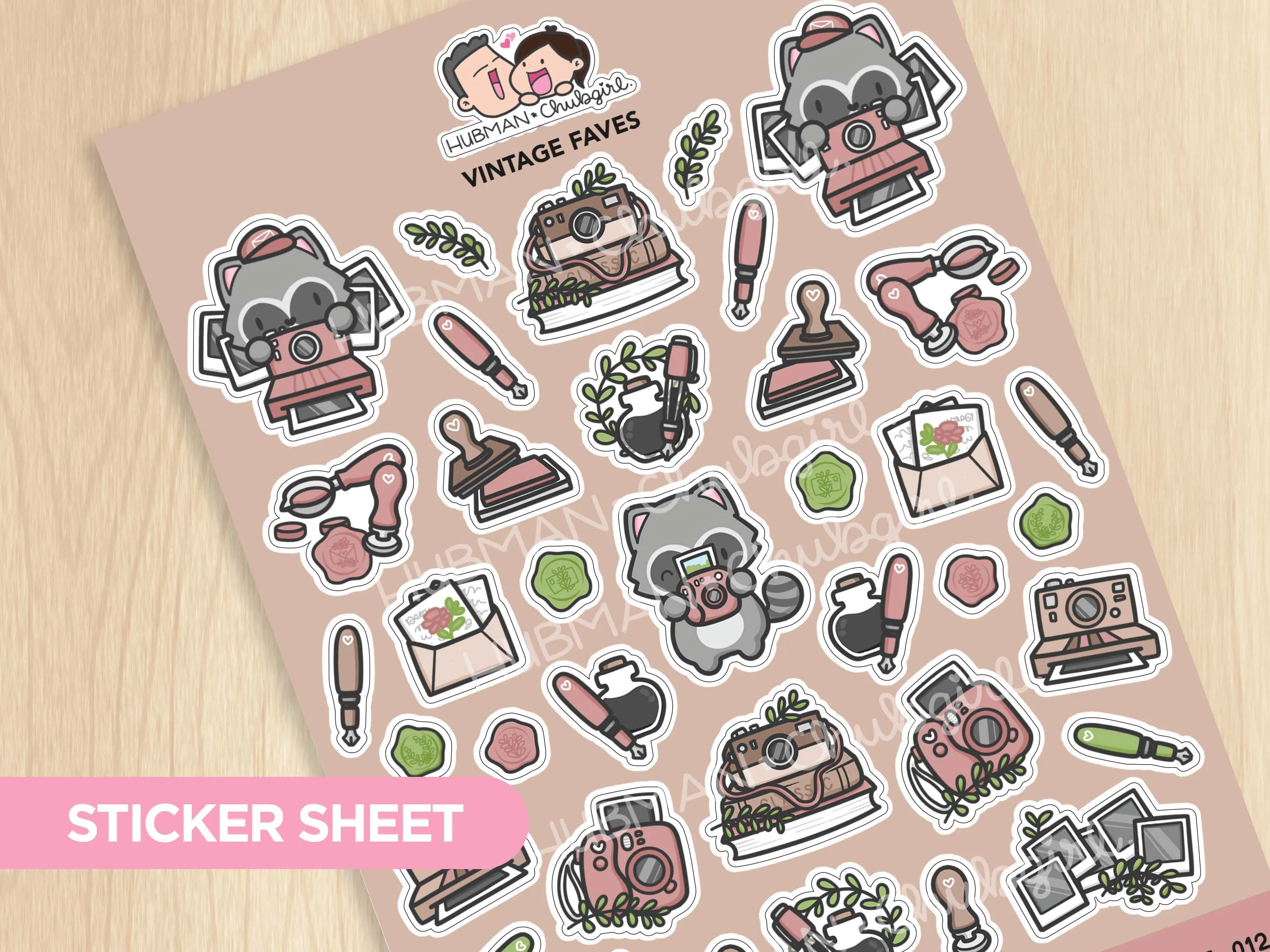 Sticker Sheet - Vintage Faves