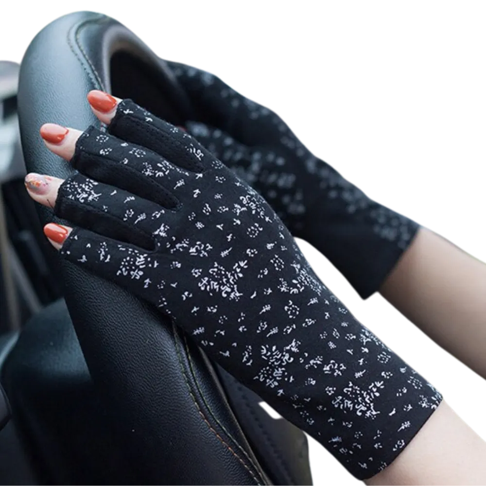 Stylish UV-Protective Cotton Gloves