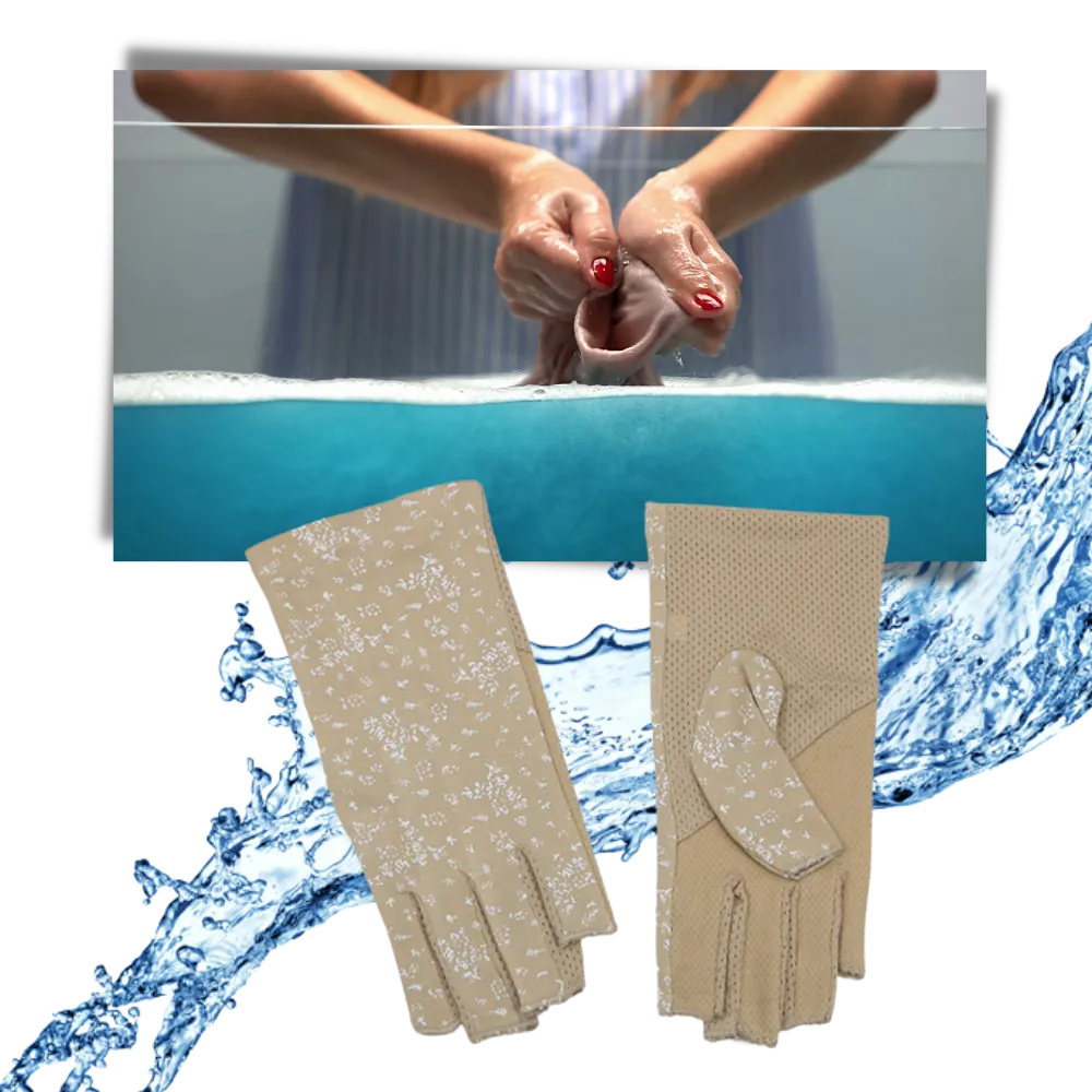 Stylish UV-Protective Cotton Gloves