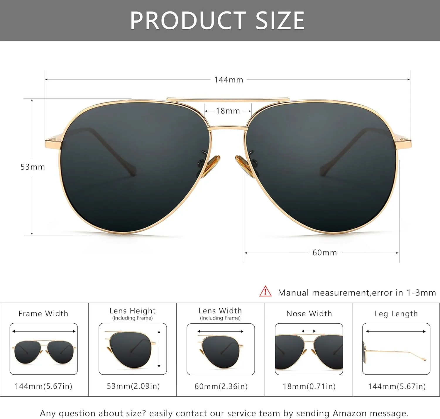 SUNGAIT Women's Lightweight Oversized Aviator Sunglasses - Mirrored Polarized Lens