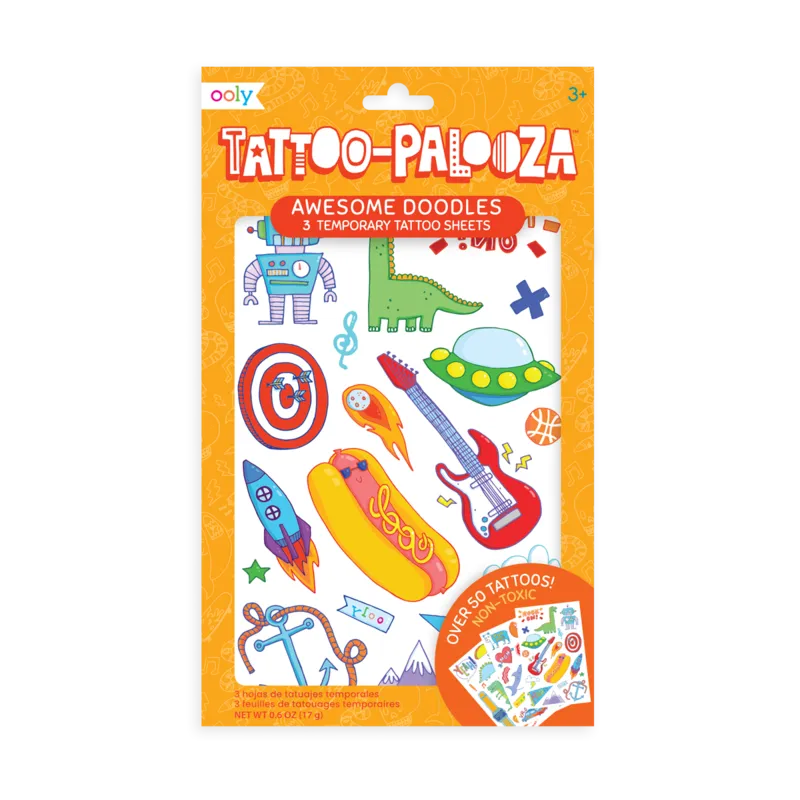 Tattoo Palooza Temp Tattoos - Awesome Doodles