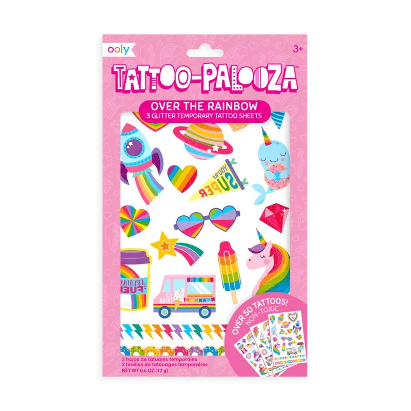 Tattoo Palooza Temp Tattoos - Over the Rainbow