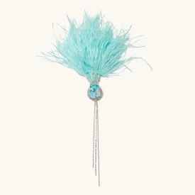 Thistle Brooch Blue