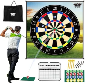 TOY Life Chipping Golf Game Mat Indoor Outdoor Games for Adults and Family Kids Outdoor Play Equipment Stick Chip Game Indoor Golf Set Backyard Games Outdoor Toys for Kids