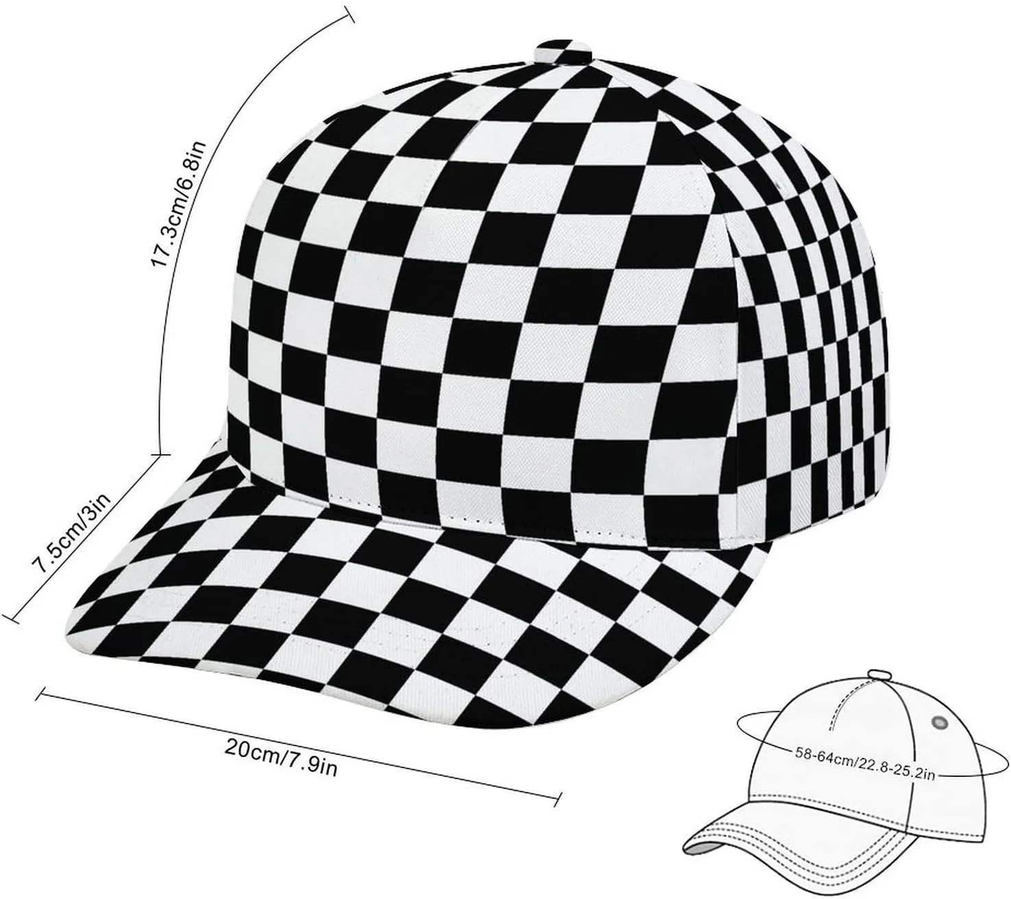 Unisex Snapback Baseball Cap Cool Hip Hop Hat for Outdoor Activities
