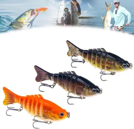 Upgraded Robotic Fishing Lure, 2025 New 3D Swimming Bait for Freshwater & Saltwater, Fishing Gear Attracts Fishing Lures Walleye Trout Bass Fishing Hook