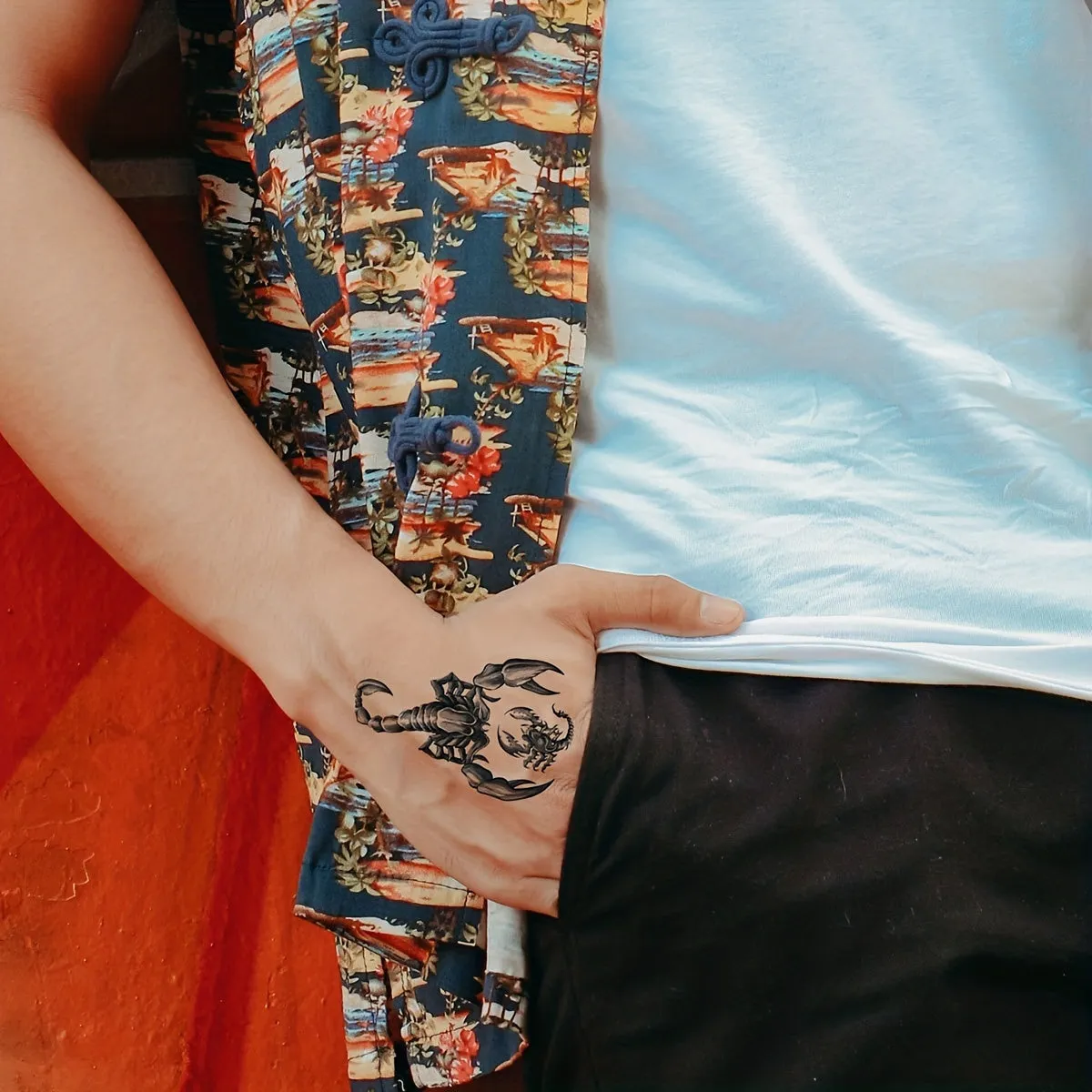 Waterproof scorpion temporary tattoo for longlasting body art