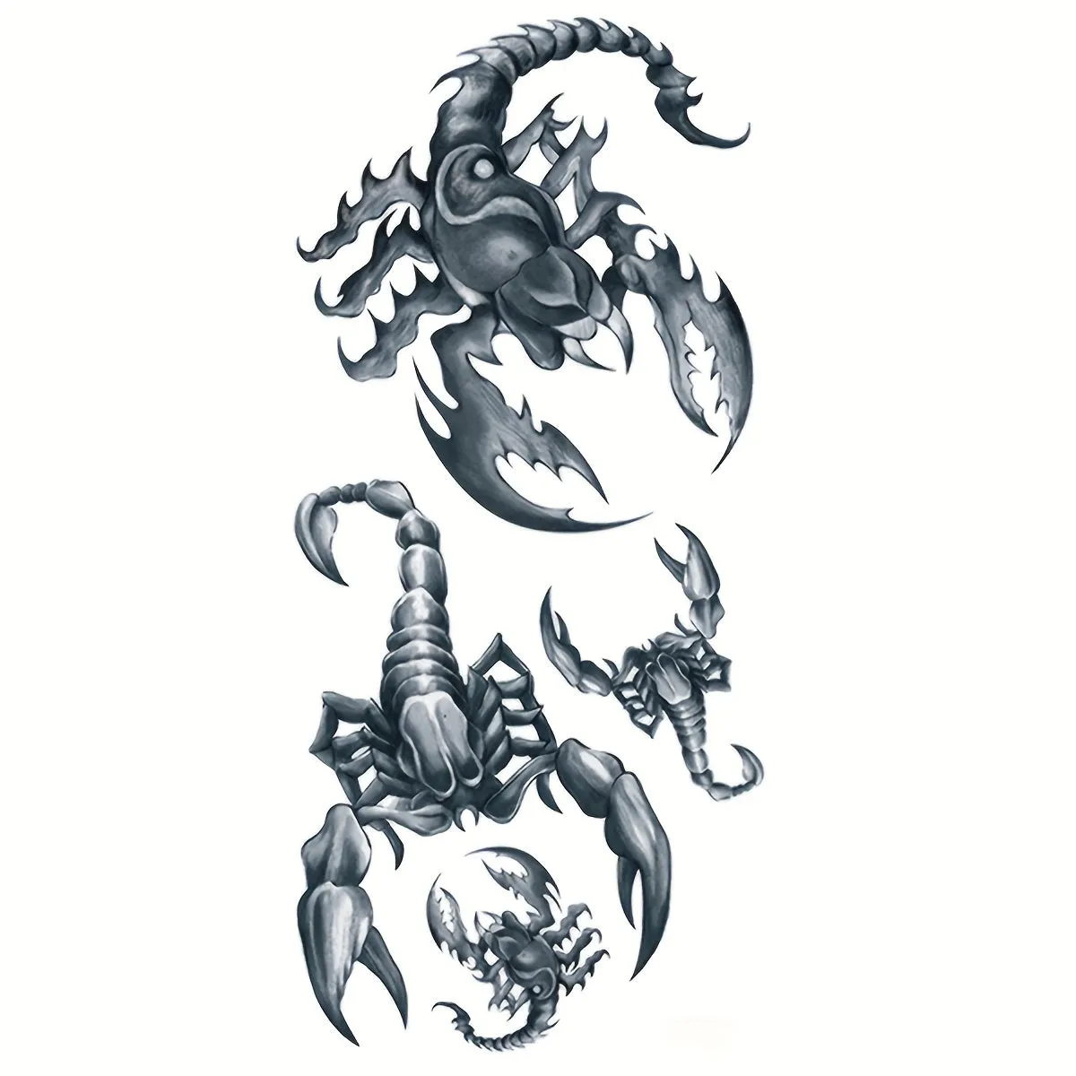 Waterproof scorpion temporary tattoo for longlasting body art