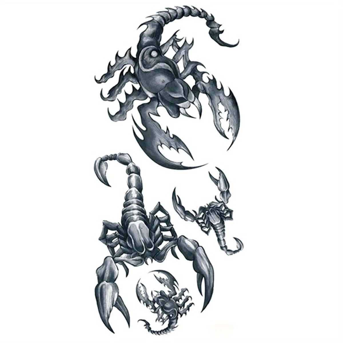 Waterproof scorpion temporary tattoo for longlasting body art